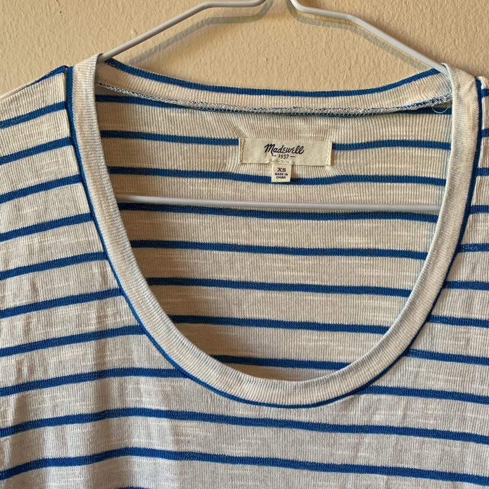 Madewell Striped Baseball Tee - Picture 2 of 4